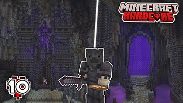I Built a Nether Portal FORTRESS In Hardcore Minecraft