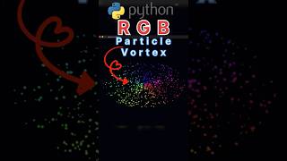 Python RGB Particle Vortex 🌀🌈