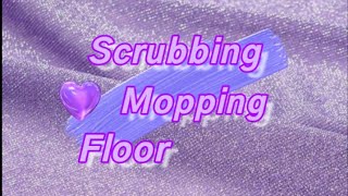 Scrubbing/ Mopping, Floor ~Asmr 《TikTok》•Compilation• (5)