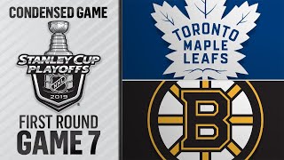 04/23/19 First Round, Gm7: Maple Leafs @ Bruins