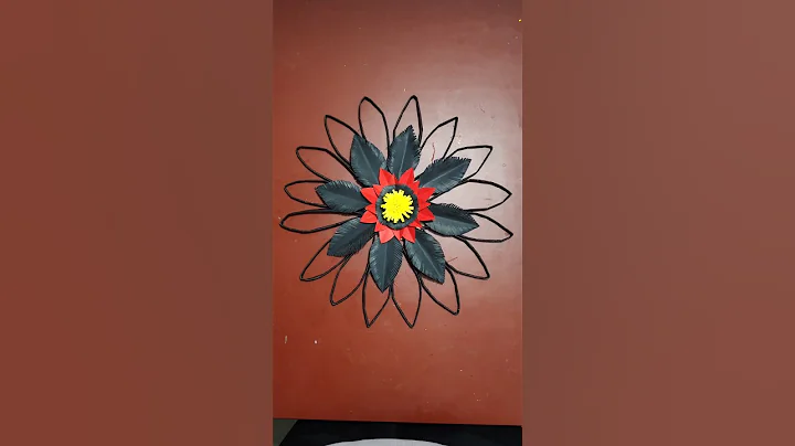 Beautiful WallHanging pepar flower/#shorts #diy #youtubeshorts #ytshorts #tricolourwallhanging
