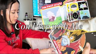 STUDIO VLOG | Drawing & WeebCon prep work while working full time
