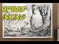 Rencontre avec Némée / encrage / speed inking thumbnail