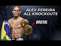 Alex pereira  all knockouts of the brutal monster