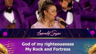 Video thumbnail of "PRAISE NIGHT •  Who is like unto Thee  Sophiya & Loveworld Singers with Pastor Chris #LYRICS"