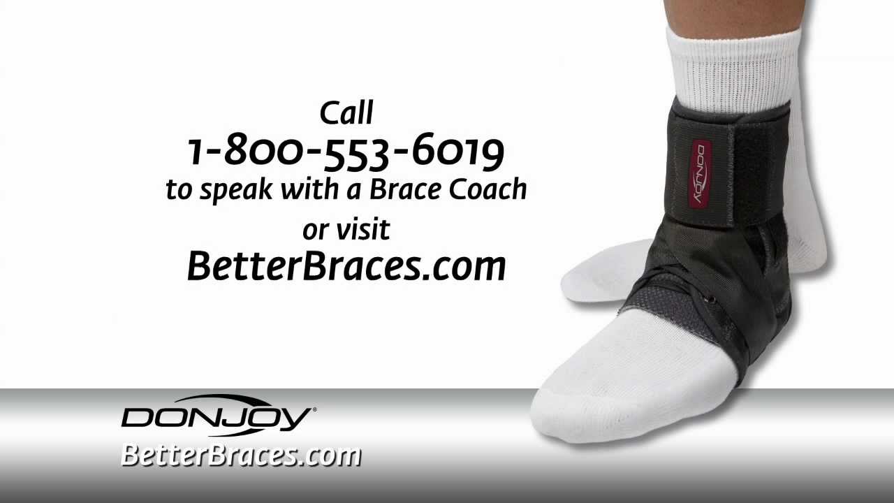 DonJoy Stablilizing Ankle Brace YouTube
