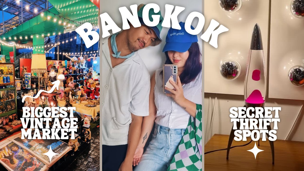 Bangkok Travel Vlog   Vintage Shopping at Chatuchak Weekend Market Thailand (2022)