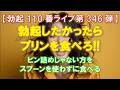 【勃起110番ライブ no.346】勃起したかったらプリンを食べろ!!(ビン詰めじゃない方をスプーンを使わずに食べる)