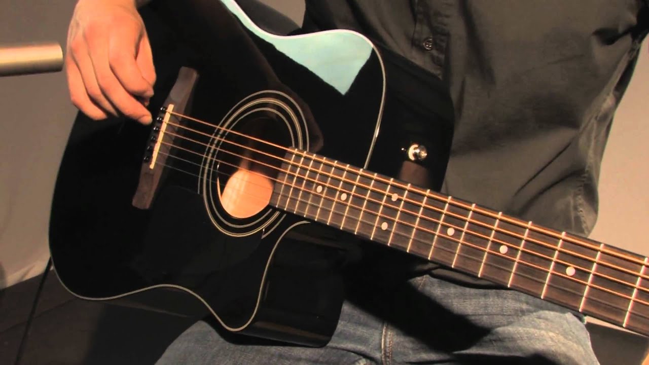 Fender CD-60 CE BLK Upgrade Black