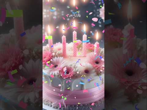 Happy birthday to you 💖pink flower cake #happybirthday #birthdaycake #birthdaysong #생일 #birthday