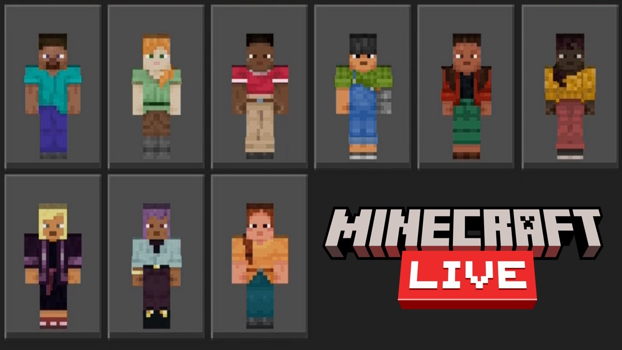 Minecraft 1.20 update will add seven new default skins