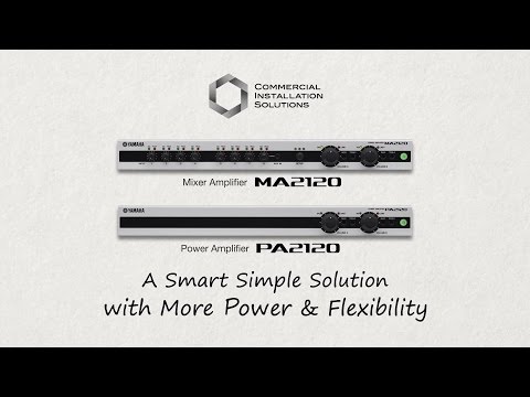 Трансляційний підсилювач YAMAHA MA2120, видео 1