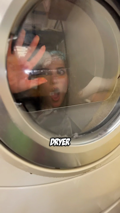 I GOT STUCK IN A DRYER!!