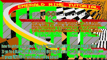 AMIGA OCS EMERALD MINES TUTORIAL 1 Tutorial1 BOULDERDASH CLONE BOULDER DASH In EMERALD MINES WEB NET