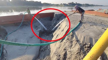 Unloading sand form ship barge unloading video sand unloading video Part-401 (17 NOV 2025)