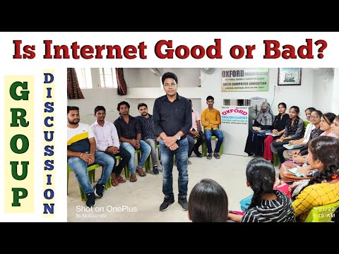 Is Internet Good or Bad? | GROUP DISCUSSION | GD | DEBATE | SPOKEN ENGLISH
