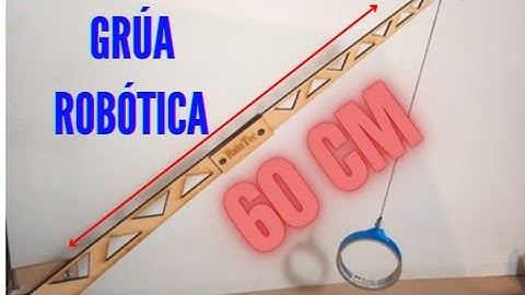Grúa Robótica controlada con ARDUINO 60cm de largo y diseño estructural en 3d