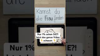 Nur 1 % der Menschen können die Frau im Bild sehen!