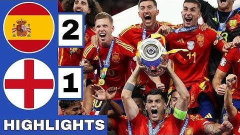 Spain vs England (2-1) Extended HIGHLIGHTS - EURO 2024 FINAL!