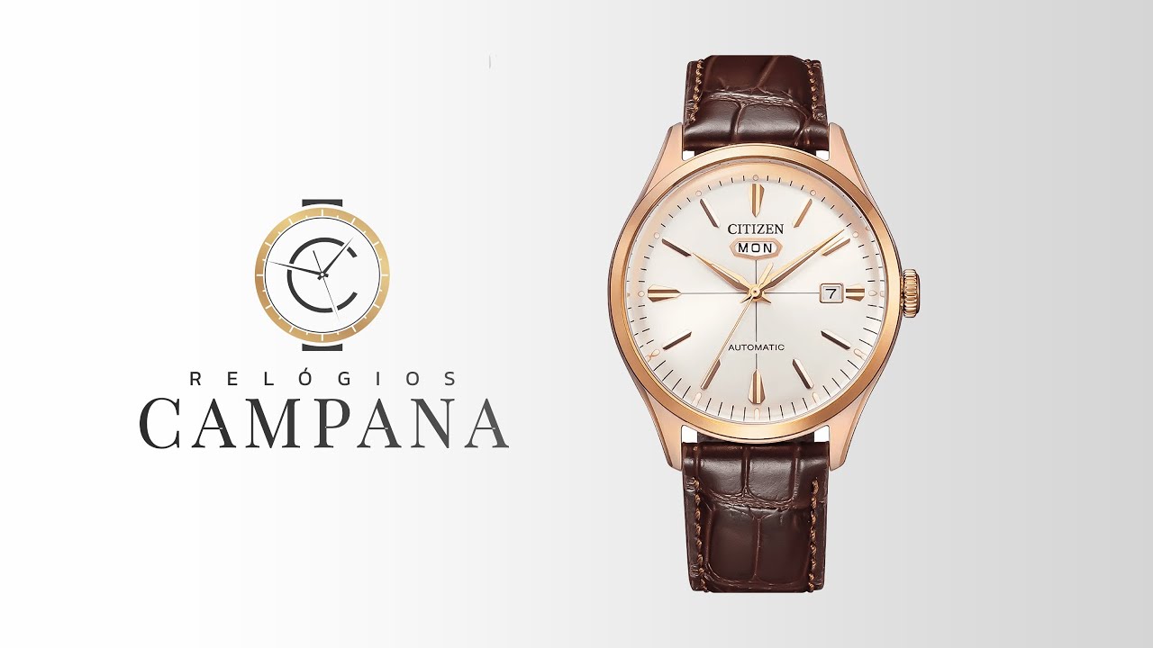 Relógio Citizen Masculino Analógico Automático TZ21205S - YouTube