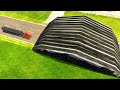 CARS VS GIANT SPEED BUMP #2 - BEAMNG.DRIVE