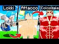 DIVENTO DA LOKKI A TITANO COLOSSALE di ATTACK ON TITAN su MINECRAFT ITA