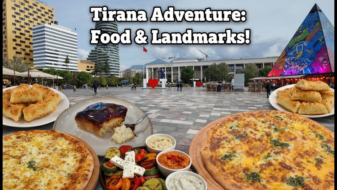 Путешествие по Тиране, Албания 🇦🇱 Гастрономический тур по Албании, десерт Трилече и достопримечат...