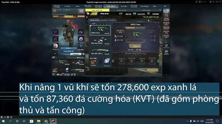 Cơ bản RPG Truy Kích | Cải tạo 1 vũ khí sẽ tốn nhiêu exp và đá cường hóa ?