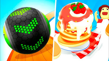 Going Balls | Pancake Run - All Level NEW MEGA APK UPDATE Gameplay Android,iOS Best Games