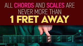 All Chords And Scales Are Never More Than 1 Fret Away The Caged System Guitar Lesson - Ep552