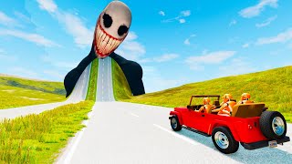 OFF-Road Car VS Masked Man (SCP-087) | Escape From The Shy Guy (SCP-096) | Car Ride Beamng Drive #53