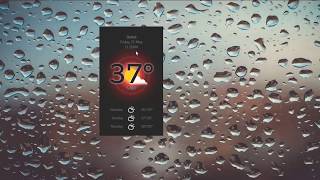 Material Weather Rainmeter Skin screenshot 2