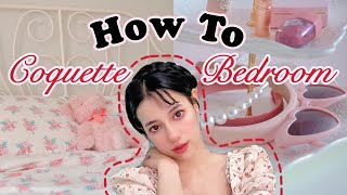 How To Coquette Aesthetic BEDROOM | Bedroom Makeover Transformation | Soft & Ethereal screenshot 4