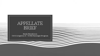 Appellant Brief