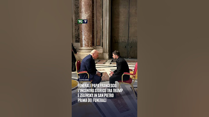 Funerali Papa Francesco: l'incontro storico tra Trump e Zelensky in San Pietroprima dei funerali