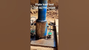 plate load test | Soil load bearing capacity #engineering #concrete #civil #engineer #technology