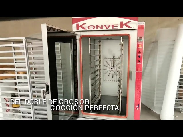 Nuestro HORNO KONVEK usa un comal de placa de acero - YouTube