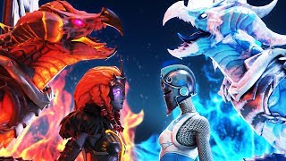 LAVA LEGENDS vs FROZEN LEGENDS! | A Fortnite Short Film