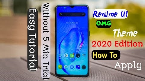 Realme UI 2020 Edition Theme |How To Apply Without 5 Min Trial oppo And Realme