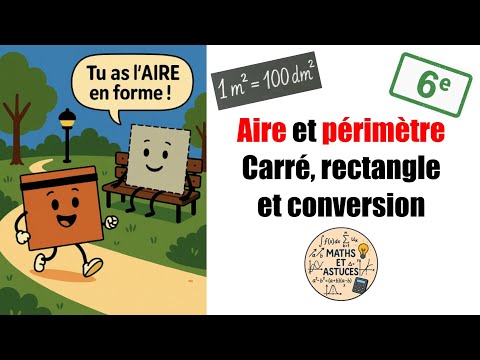 Maths 6e – Aire et périmètre (1/2) : cours + méthode + exos corrigés