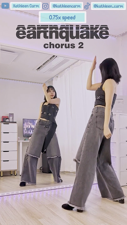 0.75x Slow Music | Chorus 2 #jisoo #earthquake #dancetutorial