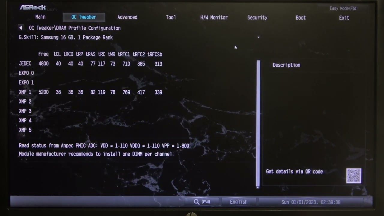 How to Change DRAM Profile on ASRock X670E Taichi Carrara - YouTube