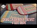 QAYG - Casserole Trivet & Hot Pads......featuring raw edge applique  SUPER EASY & FUN