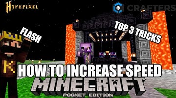 TRICKS TO INCREASE YOUR SPEED IN CRAFTERSMC|| #craftersmc #satnetwork #wenpixel #hypixel #minecraft