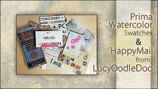 Prima Watercolor Swatches & Happy Mail from LucyOodleDoo