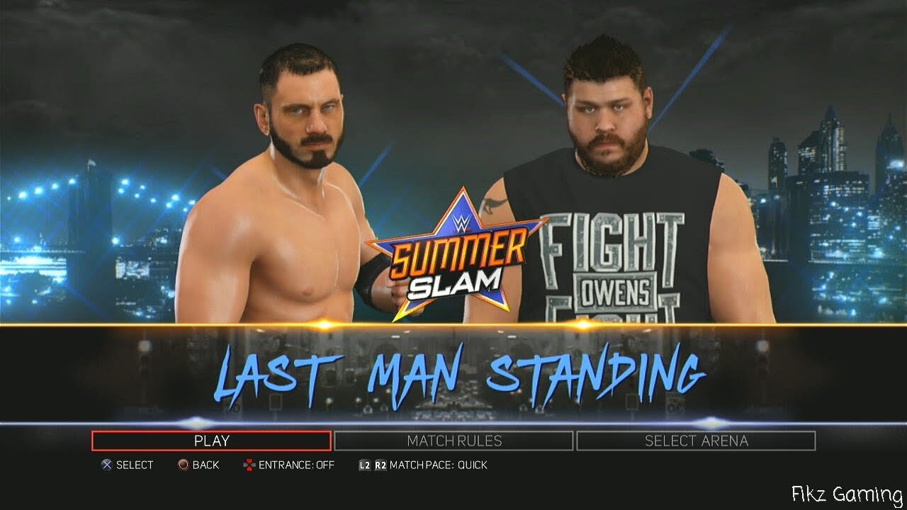 WWE 2K17 PS3 - Austin Aries vs Kevin Owens Last Man Standing Match