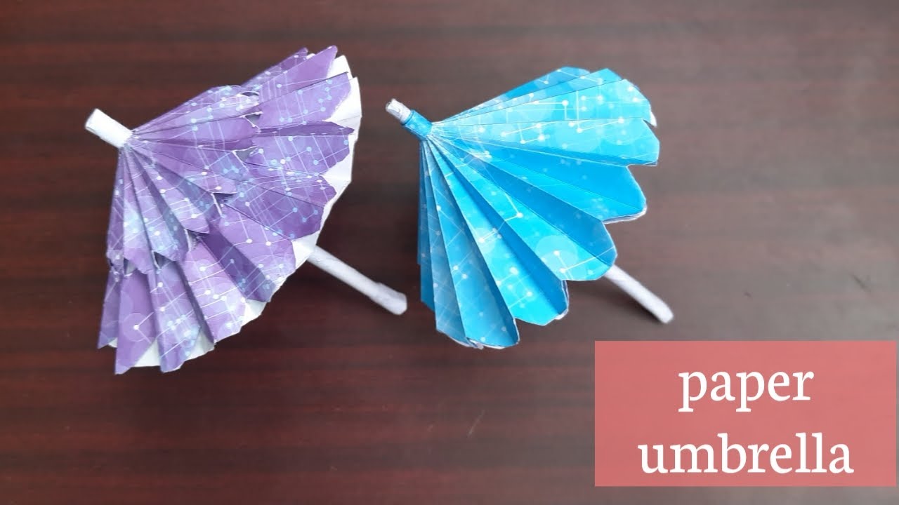 How to make paper umbrella \\ origami open and close umbrella easy method . YouTube