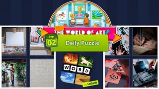 4 Pics 1 Word Daily Puzzle September 2, 2022 The World of Art screenshot 4
