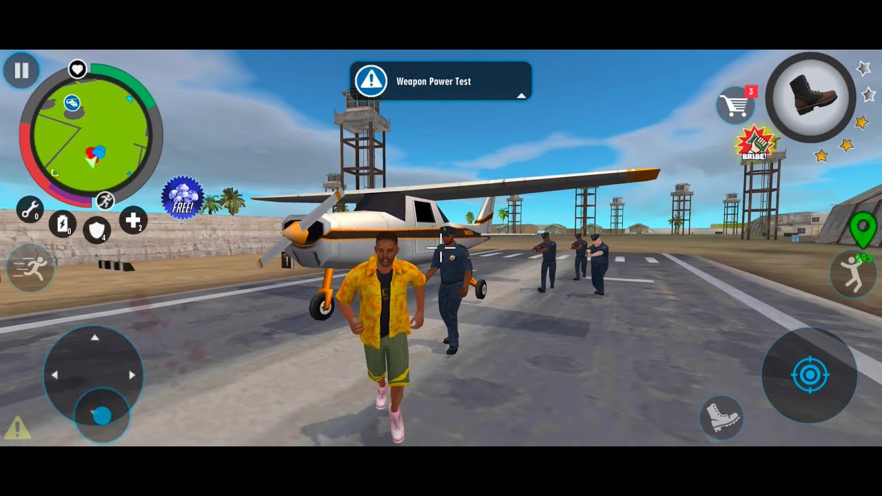 Trying to escape the Aeroplane from city army base || Real Gangster Crime || Version 5.5