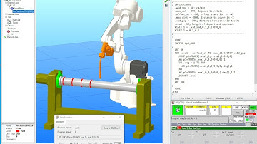 KRoset (Licensed Version) - Stationary welding using an external axis.